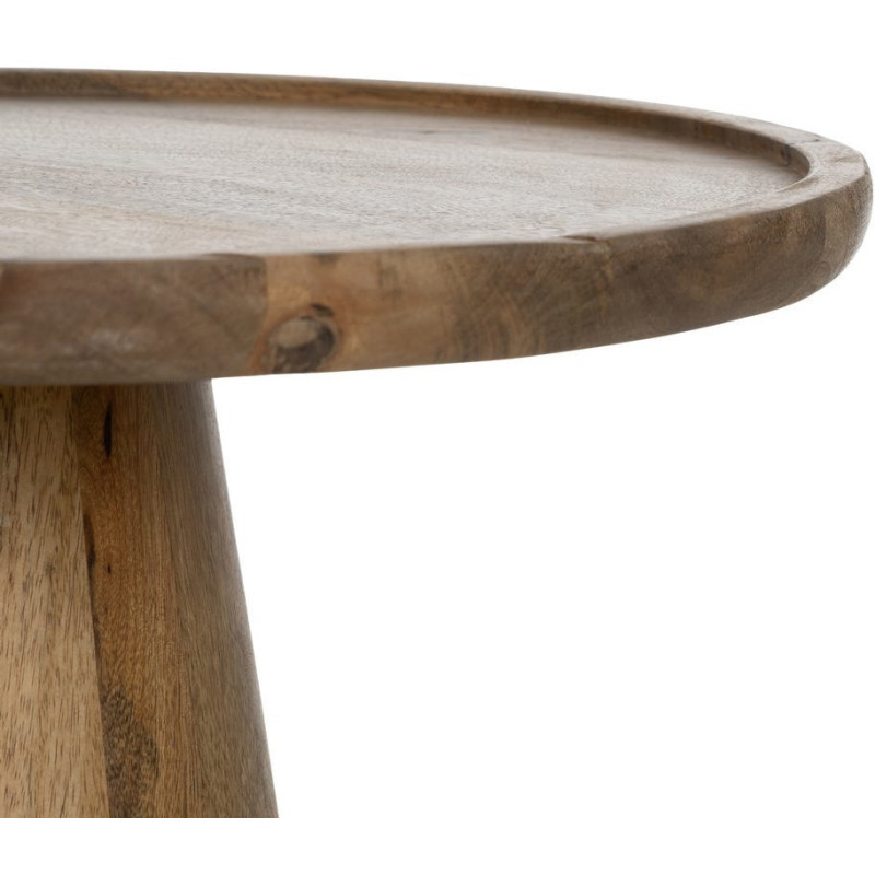 Sellette gigogne conique Ronde en Bois de manguier Miel Yarino (Lot de 3) - 7