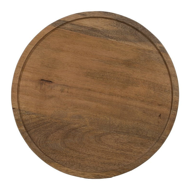 Sellette gigogne conique Ronde en Bois de manguier Miel Yarino (Lot de 3) - 10