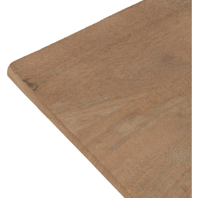 Grande Table basse industrielle chic Rectangulaire 150 cm en Bois de manguier Naturel Métal Noir Benilo - 2