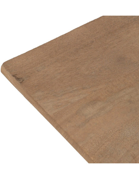 Grande Table basse industrielle chic Rectangulaire 150 cm en Bois de manguier Naturel Métal Noir Benilo - 2