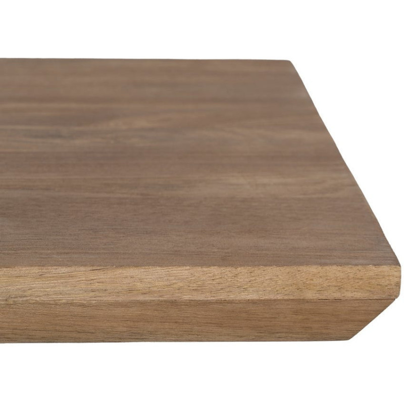Grande Table basse industrielle chic Rectangulaire 150 cm en Bois de manguier Naturel Métal Noir Benilo - 4