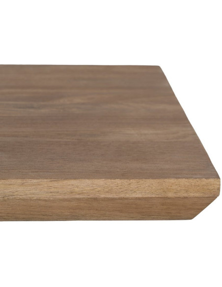 Grande Table basse industrielle chic Rectangulaire 150 cm en Bois de manguier Naturel Métal Noir Benilo - 4