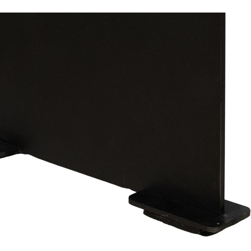 Grande Table basse industrielle chic Rectangulaire 150 cm en Bois de manguier Naturel Métal Noir Benilo - 6