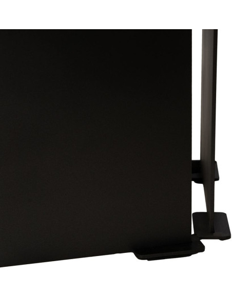 Grande Table basse industrielle chic Rectangulaire 150 cm en Bois de manguier Naturel Métal Noir Benilo - 8