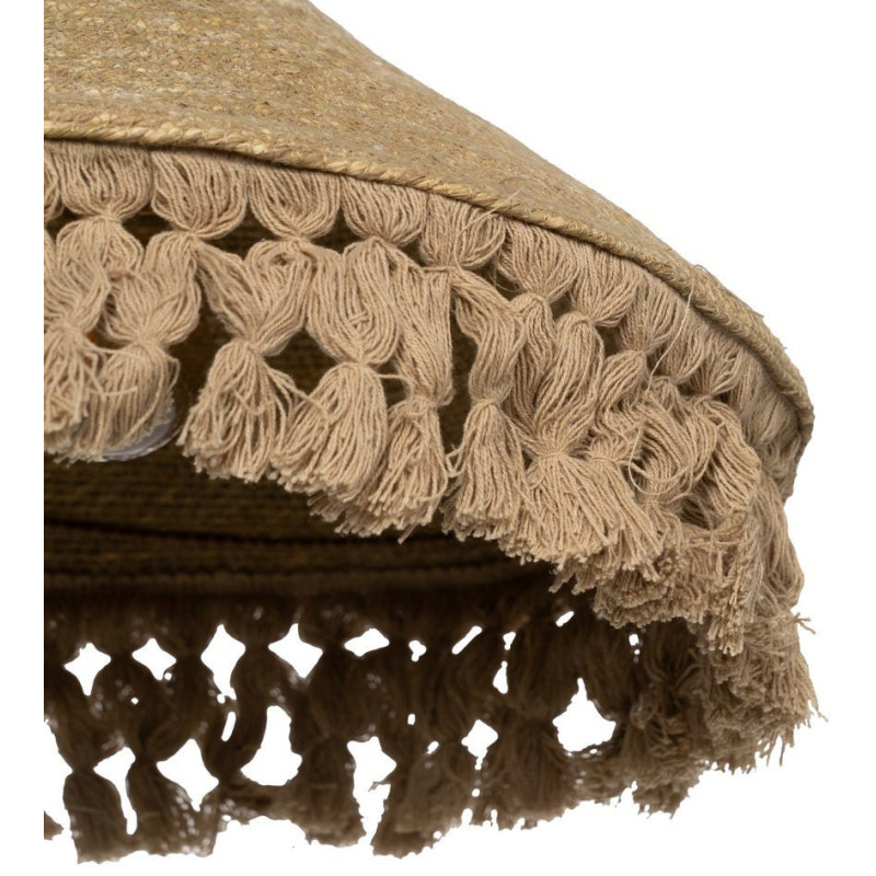 Suspension bohème chic Diamètre 60 cm en Fibre Naturel Avec franges Yalvio - 2