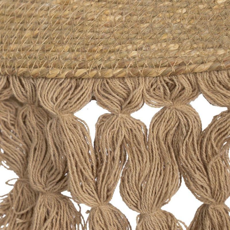 Suspension bohème chic Diamètre 60 cm en Fibre Naturel Avec franges Yalvio - 4