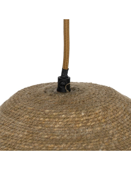Suspension bohème chic Diamètre 60 cm en Fibre Naturel Avec franges Yalvio - 6