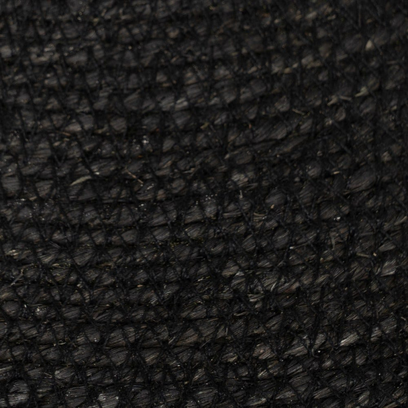 Suspension bohème chic Diamètre 60 cm en Fibre Noir Avec franges Yalvio - 3