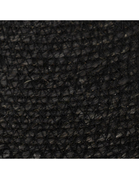 Suspension bohème chic Diamètre 60 cm en Fibre Noir Avec franges Yalvio - 3