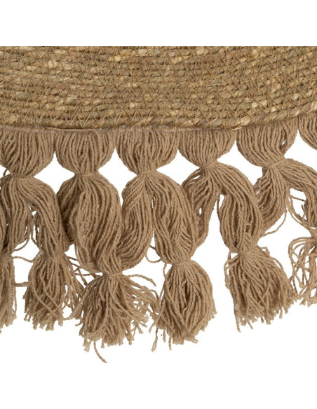 Grande Suspension XXL bohème chic Diamètre 90 cm en Fibre Naturel Avec franges Yalvio - 3