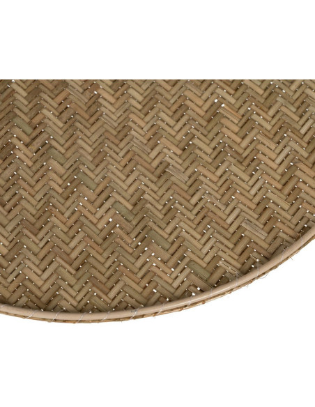 Grande Suspensions Bohème Fleur Diamètre 82 cm en Fibre Tressé Bois Naturel Marnel - 4