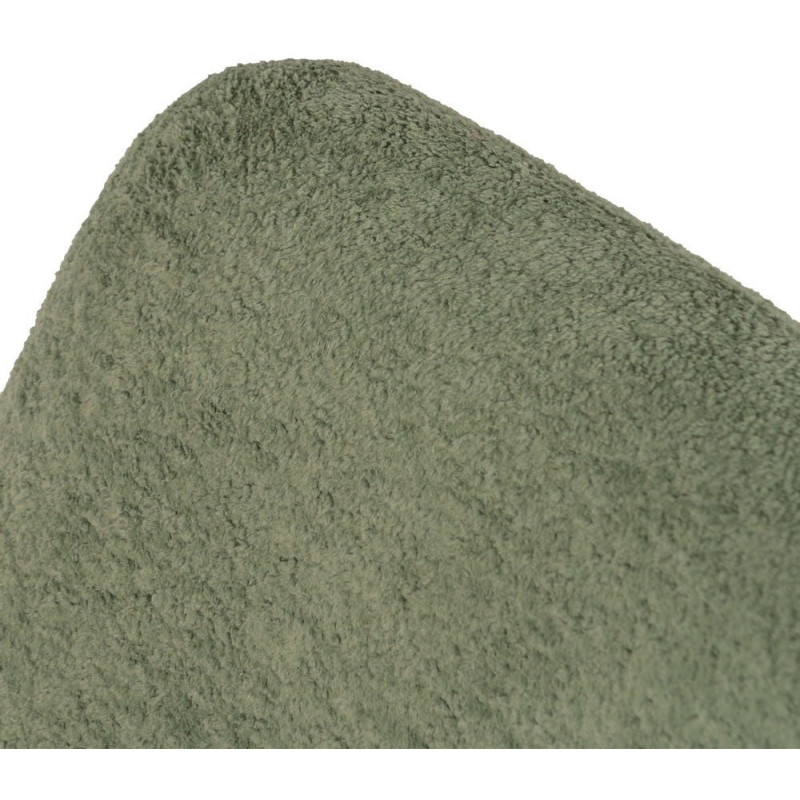 Fauteuil lounge moderne rond Tissu Vert Bois de pin Contreplaqué Norilo - 7