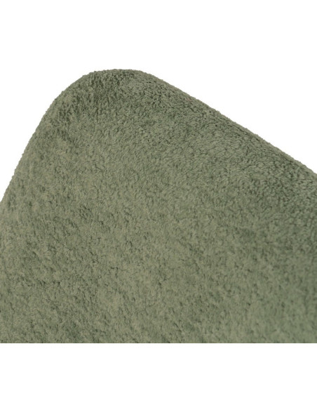 Fauteuil lounge moderne rond Tissu Vert Bois de pin Contreplaqué Norilo - 7
