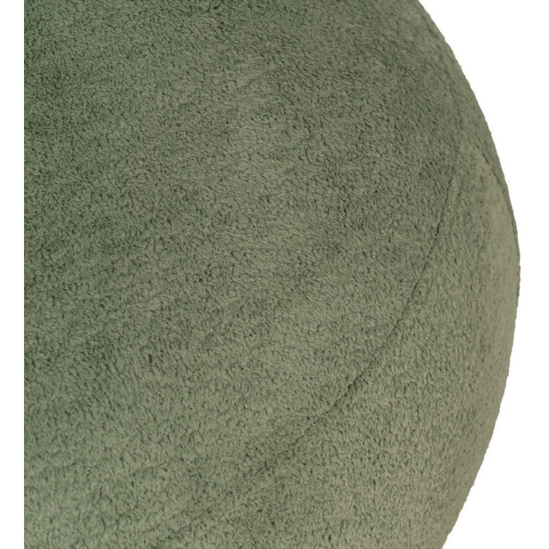 Fauteuil lounge moderne rond Tissu Vert Bois de pin Contreplaqué Norilo - 9