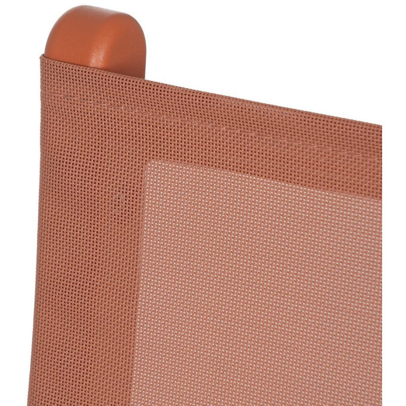Chaise de jardin pliante moderne Polypropylène Textilène Terracotta Jalira (Lot de 4) - 8