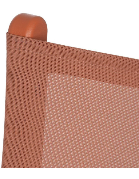 Chaise de jardin pliante moderne Polypropylène Textilène Terracotta Jalira (Lot de 4) - 8