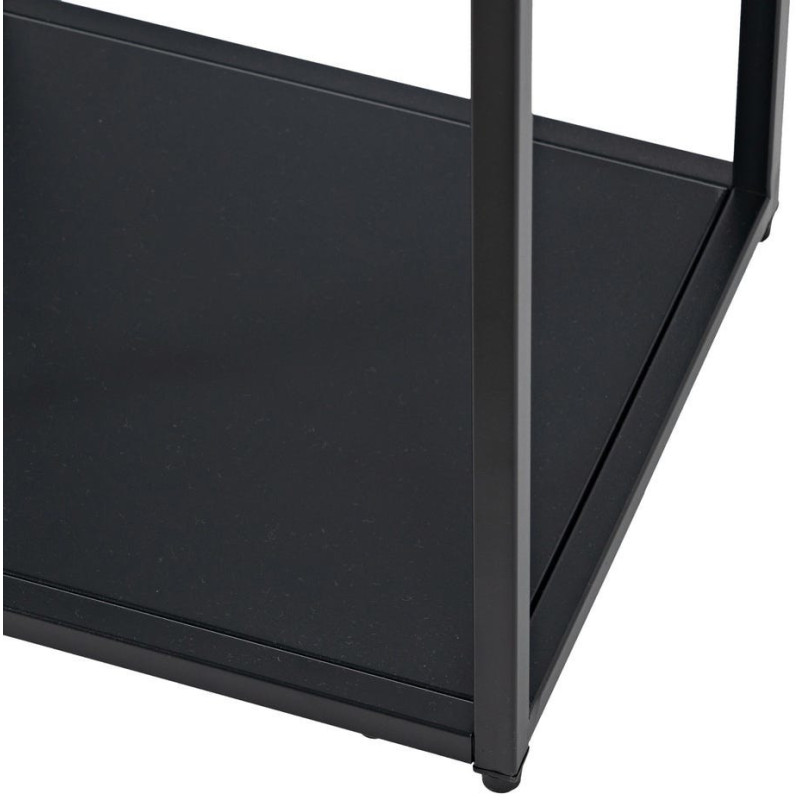 Console Rectangulaire 2 étagères en Métal Noir Square - 6