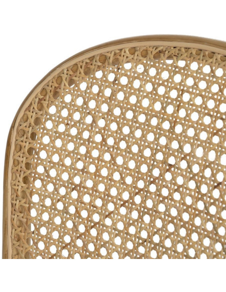 Chaise bistrot vintage en Bois Rotin Naturel Cannage Solina - 6