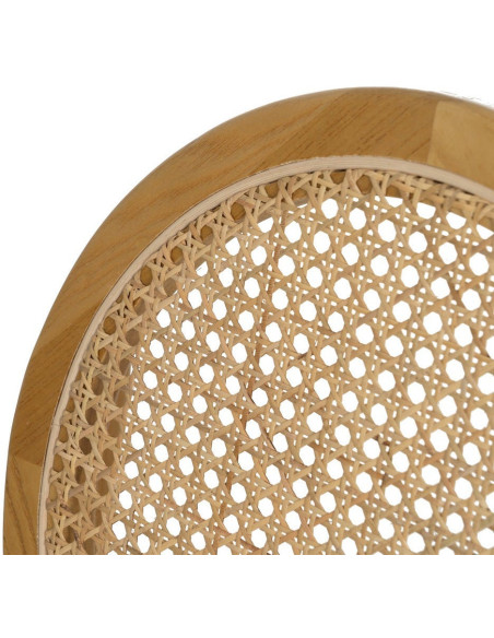 Chaise bistrot dossier rond en Bois Rotin Naturel Cannage Ralian - 6