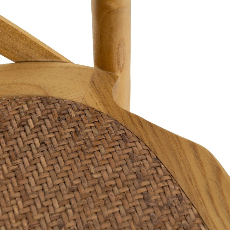 Chaise bistrot dossier croisé en Bois Naturel Lomira - 8