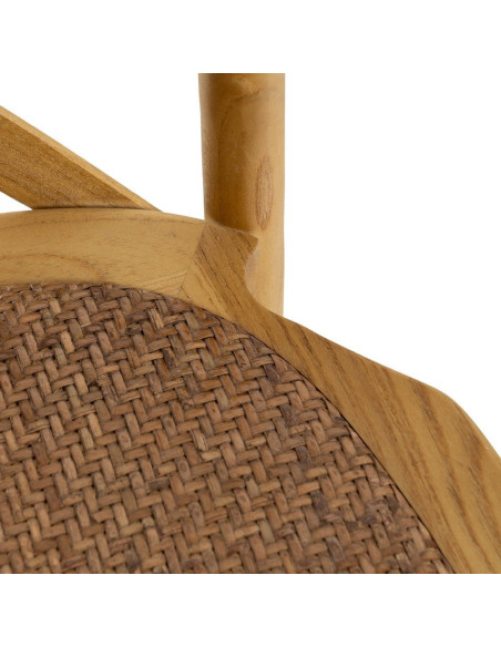 Chaise bistrot dossier croisé en Bois Naturel Lomira - 8