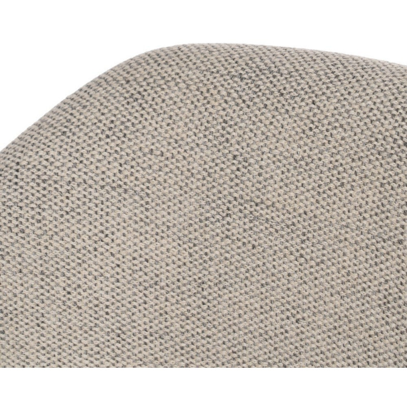 Fauteuil de table architecte Tissu Gris Bois de hêtre Naturel Calvio - 8