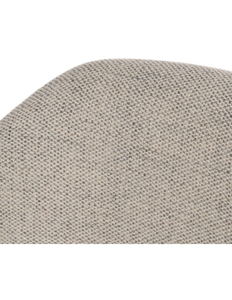 Fauteuil de table architecte Tissu Gris Bois de hêtre Naturel Calvio - 8