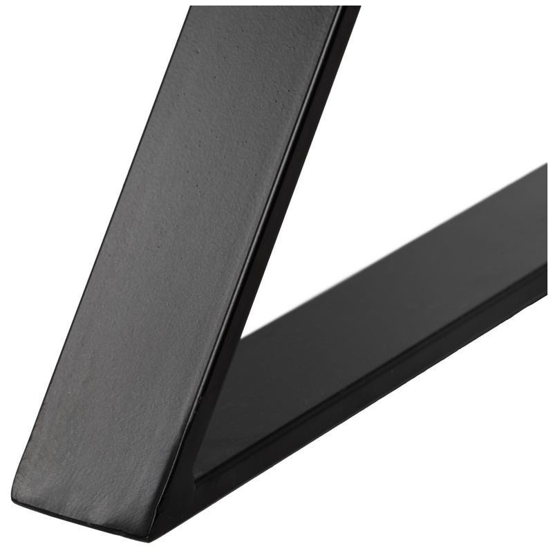 Bureau industriel chic 2 tiroirs Bois de manguier Naturel Métal Noir Carimo - 9