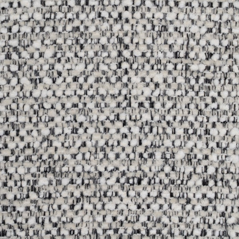 Grand Fauteuil de salon moderne rond Tissu Gris clair Chiné Enrilo - 9