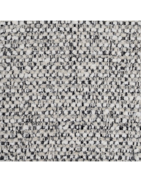 Grand Fauteuil de salon moderne rond Tissu Gris clair Chiné Enrilo - 9