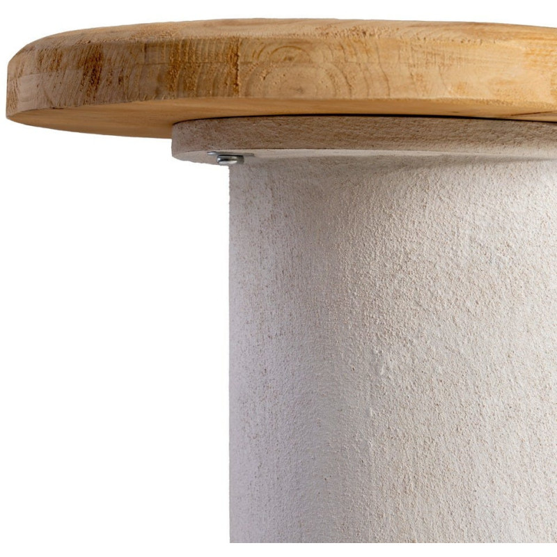 Grande Console minimaliste Ovale 150 cm en Bois MDF Blanc Naturel Wilma - 4