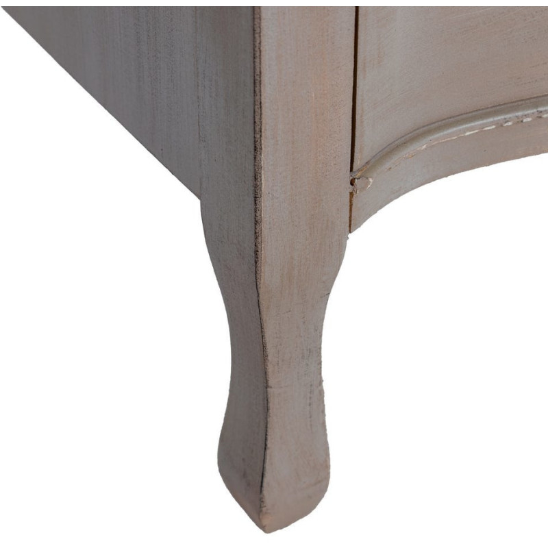 Commode 4 tiroirs bois clair sapin et MDF 93x38x78 cm Noreta Ixia - 6