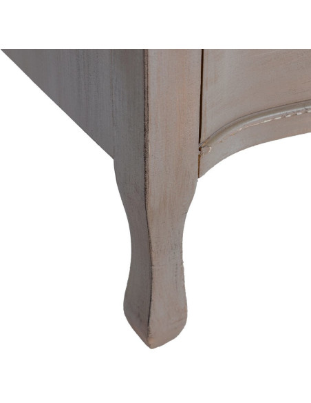 Commode 4 tiroirs bois clair sapin et MDF 93x38x78 cm Noreta Ixia - 6