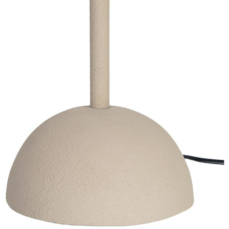 Grand Lampadaire style art déco Perles Hauteur 155 cm en Métal Beige Bois MDF Blanc Lumira - 7