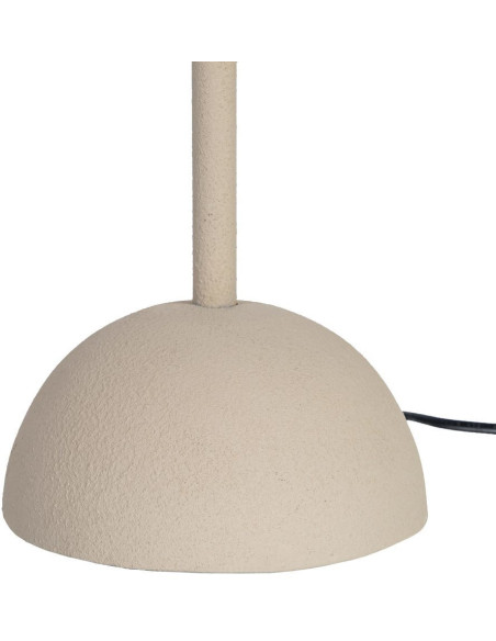 Grand Lampadaire style art déco Perles Hauteur 155 cm en Métal Beige Bois MDF Blanc Lumira - 7