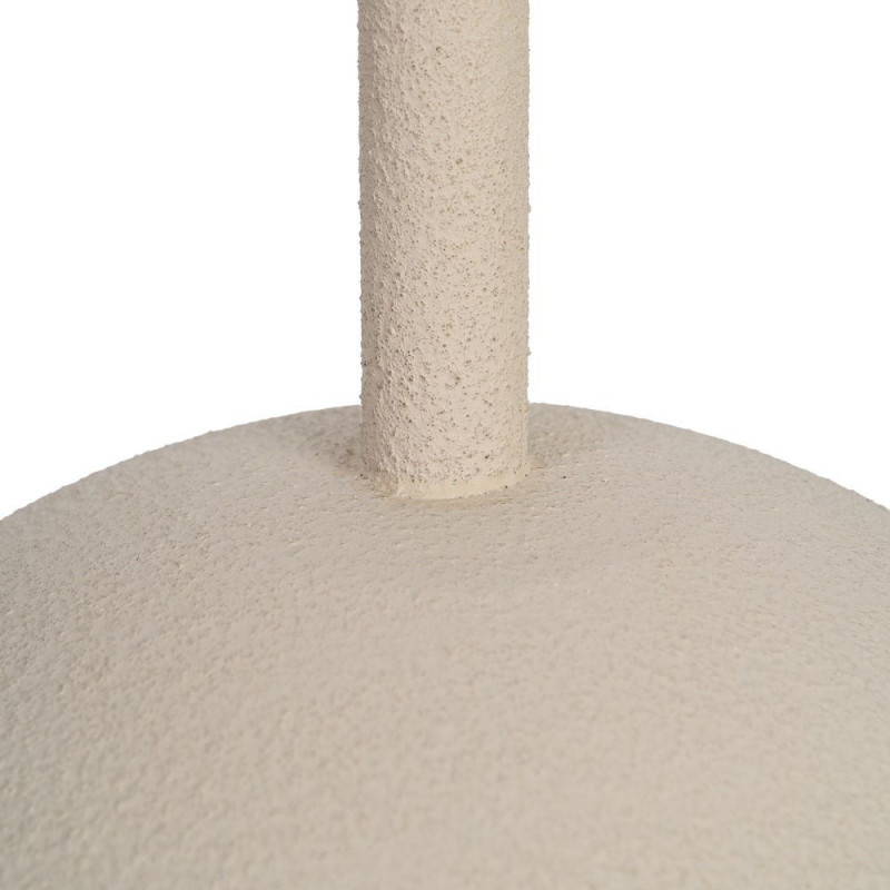 Grand Lampadaire style art déco Perles Hauteur 155 cm en Métal Beige Bois MDF Blanc Lumira - 9