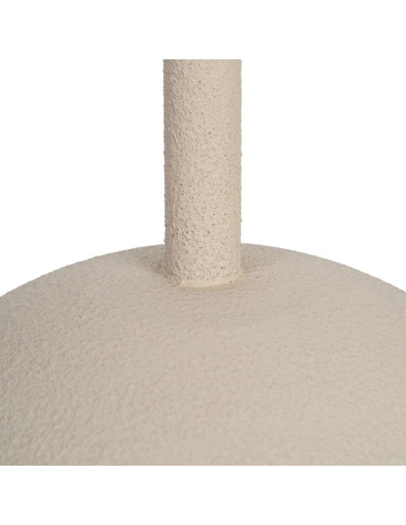 Grand Lampadaire style art déco Perles Hauteur 155 cm en Métal Beige Bois MDF Blanc Lumira - 9