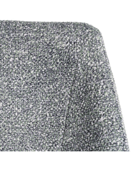 Chaise rétro chic en Tissu Vert Chiné Métal Noir Norian (Lot de 2) - 9