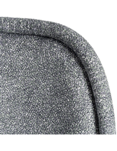 Chaise rétro dossier large en Tissu Vert Chiné Métal Noir Tiriel (Lot de 2) - 9