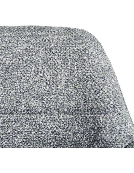 Fauteuil de table moderne chic en Tissu Vert Chiné Métal Noir Olvian (Lot de 2) - 9