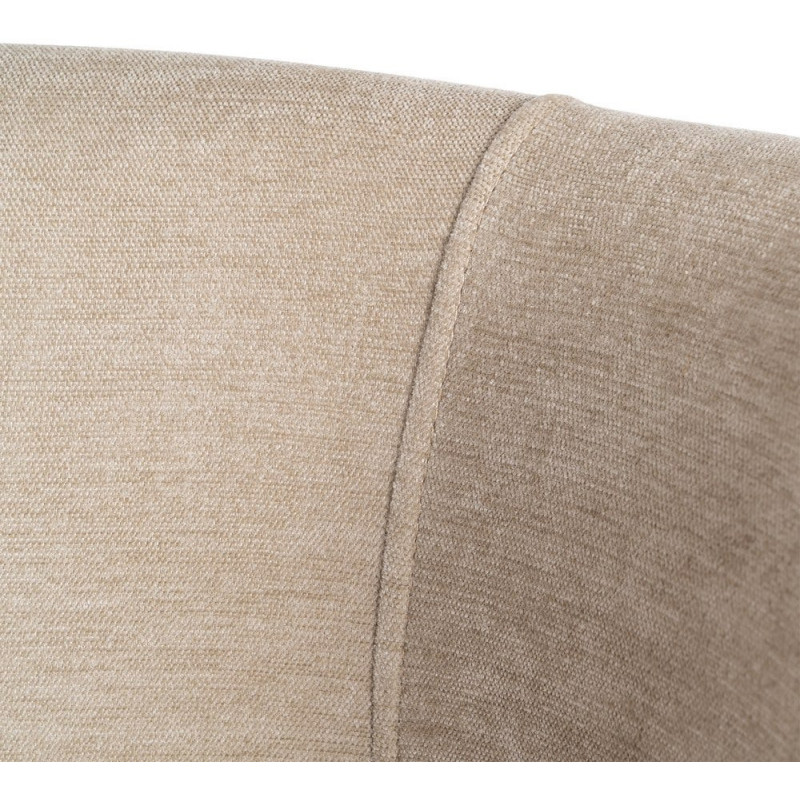 Chaise organique minimaliste en Tissu Vieux taupe Halina (Lot de 2) - 10