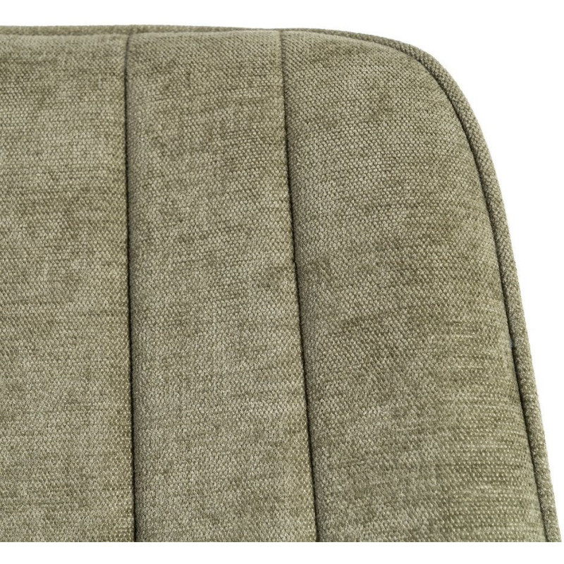 Chaise moderne chic en Tissu Côtelé Métal Vert Vorela (Lot de 4) - 9