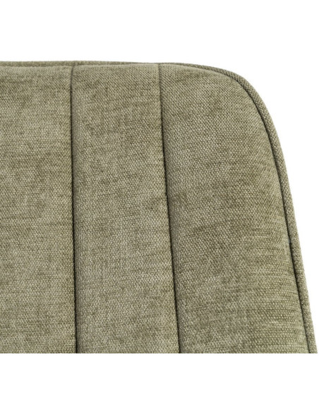 Chaise moderne chic en Tissu Côtelé Métal Vert Vorela (Lot de 4) - 9