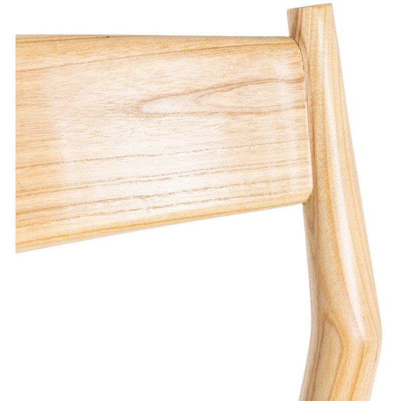 Chaise minimaliste wabi sabi Bois de frêne Naturel Corde en papier Beige Doniro (Lot de 2) - 8