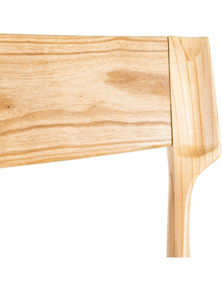 Chaise moderne japandi Bois de frêne Naturel Corde en papier Beige Helvio (Lot de 2) - 8