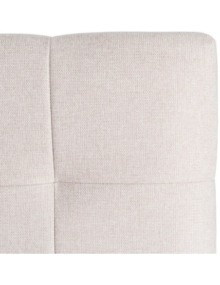 Tête de lit matelassée moderne chic 2 personnes 160x100 Tissu Beige Bois contreplaqué Renito - 3