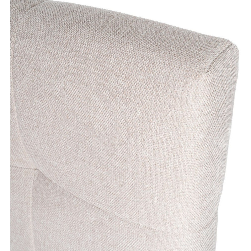 Tête de lit matelassée moderne chic 2 personnes 160x100 Tissu Beige Bois contreplaqué Renito - 4