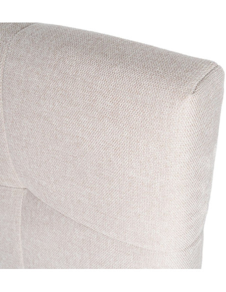 Tête de lit matelassée moderne chic 2 personnes 160x100 Tissu Beige Bois contreplaqué Renito - 4