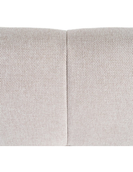 Tête de lit matelassée moderne chic 2 personnes 160x100 Tissu Beige Bois contreplaqué Renito - 5