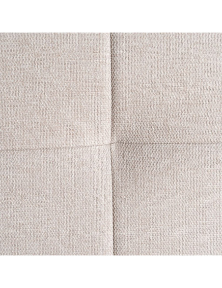 Tête de lit matelassée moderne chic 2 personnes 160x100 Tissu Beige Bois contreplaqué Renito - 6